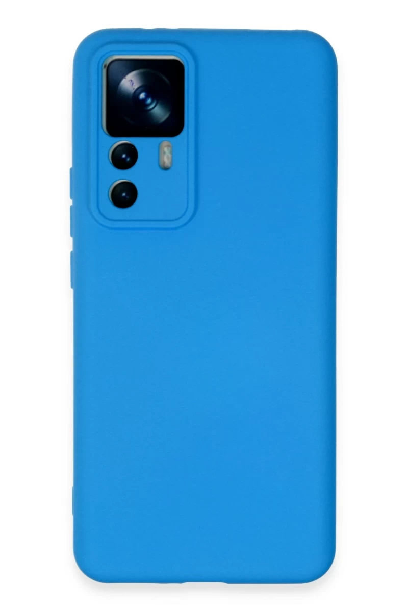 Xiaomi Mi 12T Pro Uyumlu Kılıf Nano içi Kadife Silikon - Mavi