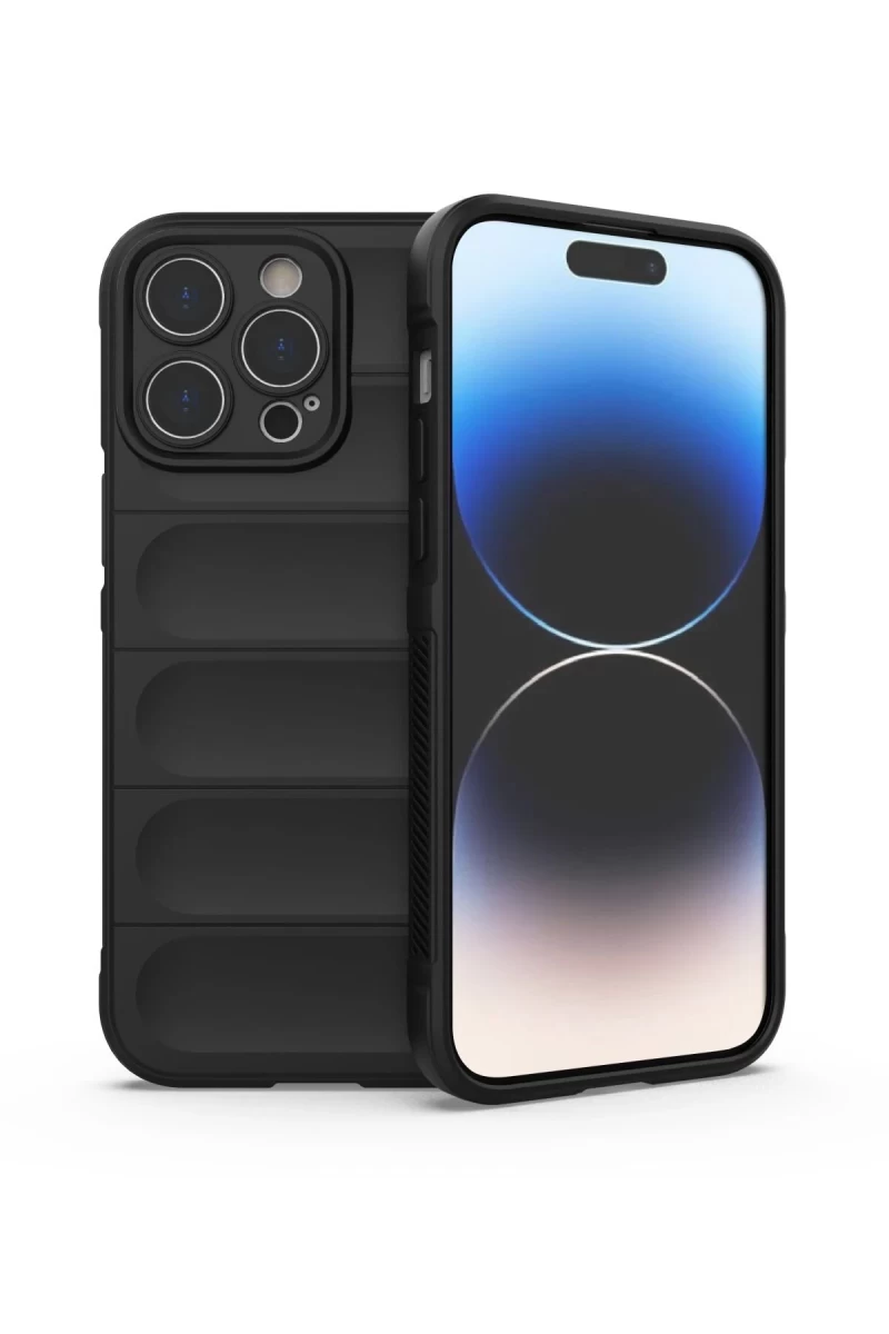 Apple iPhone 14 Pro Uyumlu Kılıf Optimum Silikon - Siyah