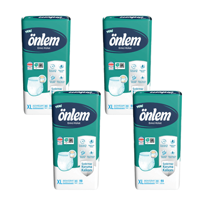 Emici Külot - XL - 120 Adet, 4 Paket