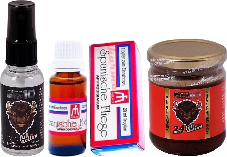 BIZ10 Sprey 25ML Spanısche Fliege Kadın Damla 10ML BIZ10 Macun 240GR