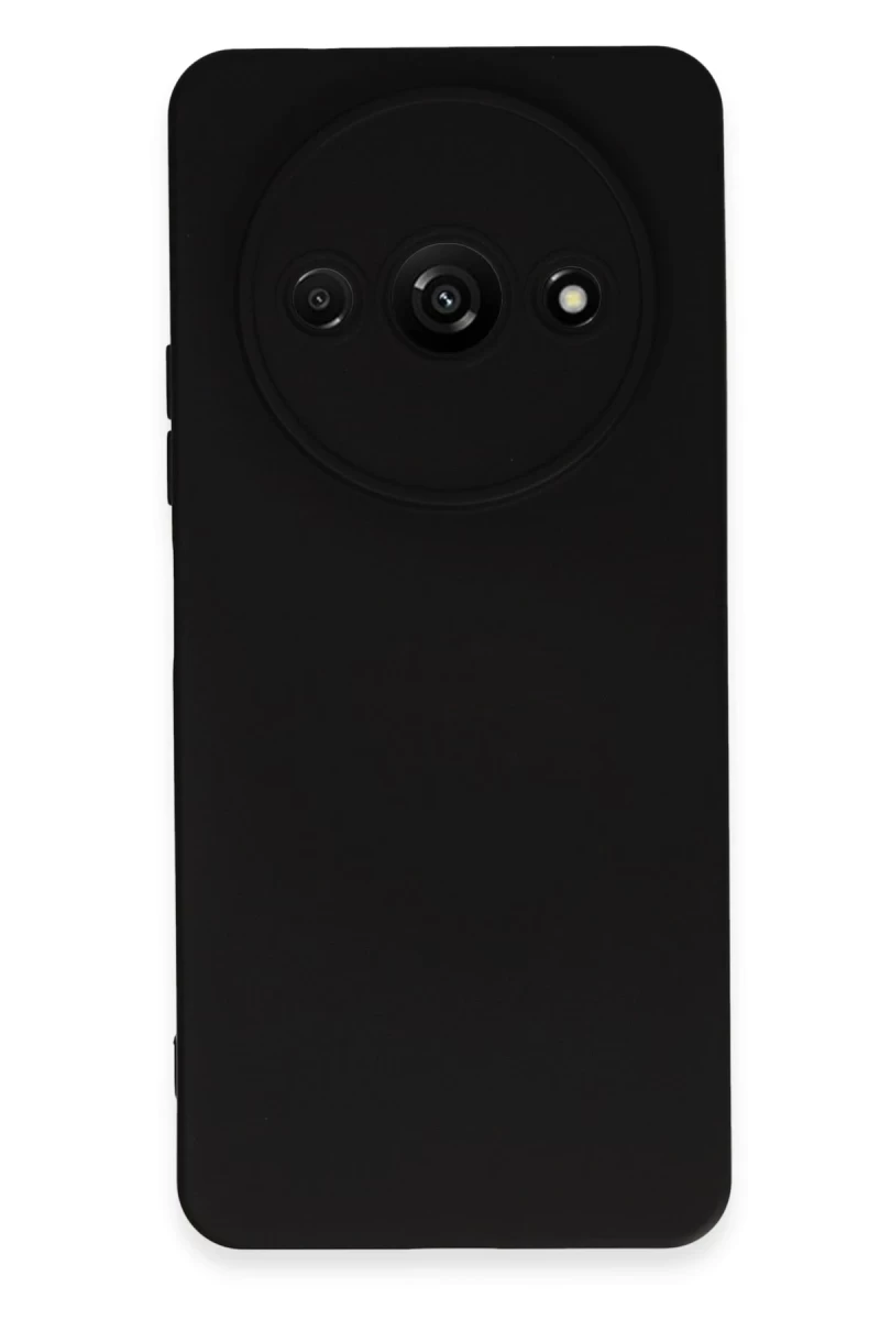 Xiaomi Redmi A3 4G Uyumlu Kılıf Nano içi Kadife Silikon - Siyah