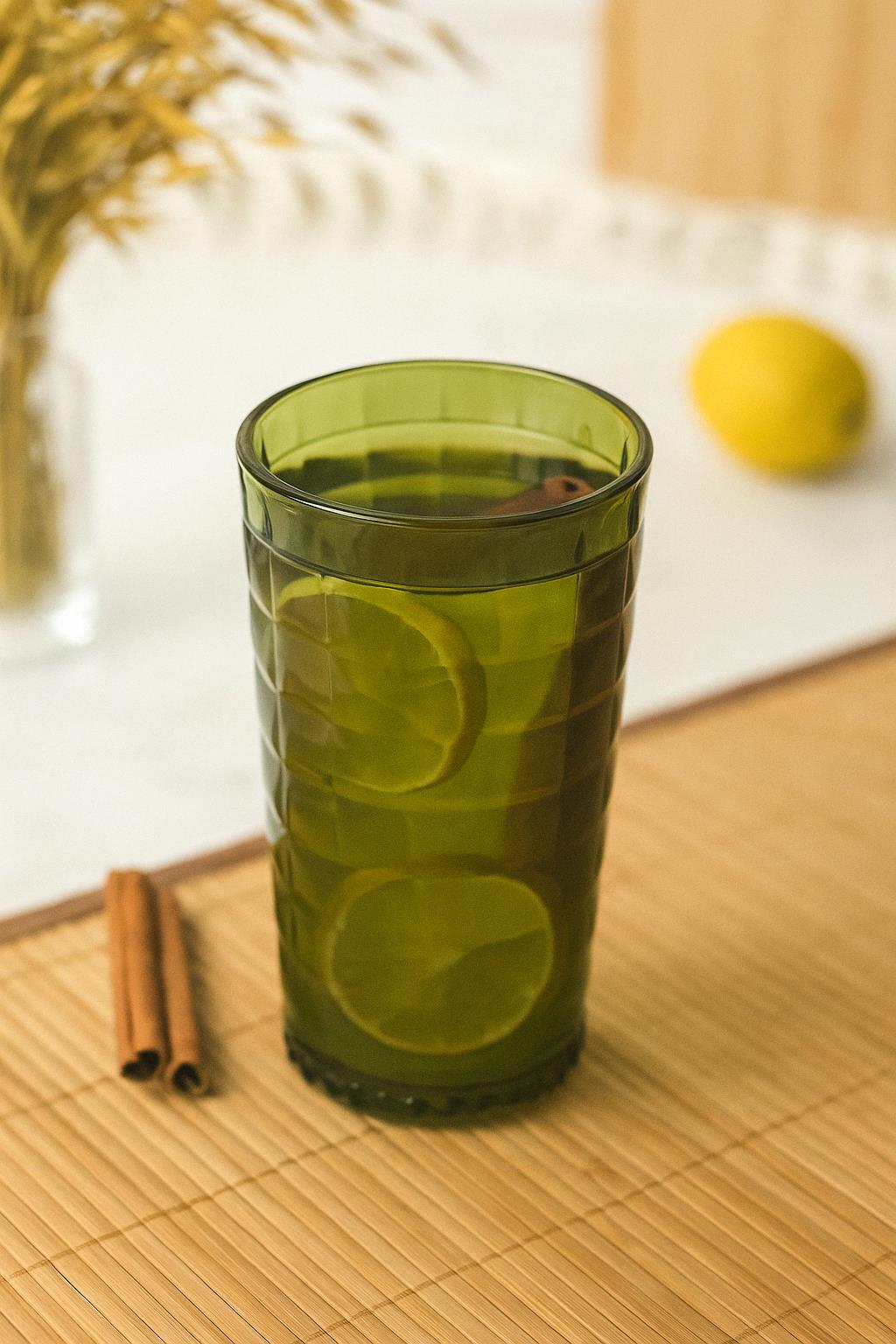 Allegra Koyu Yeşil 6?lı Bardak Seti 750 ml Akrilik Malzeme - Cam Değildir Kırılmaya Dayanıklı