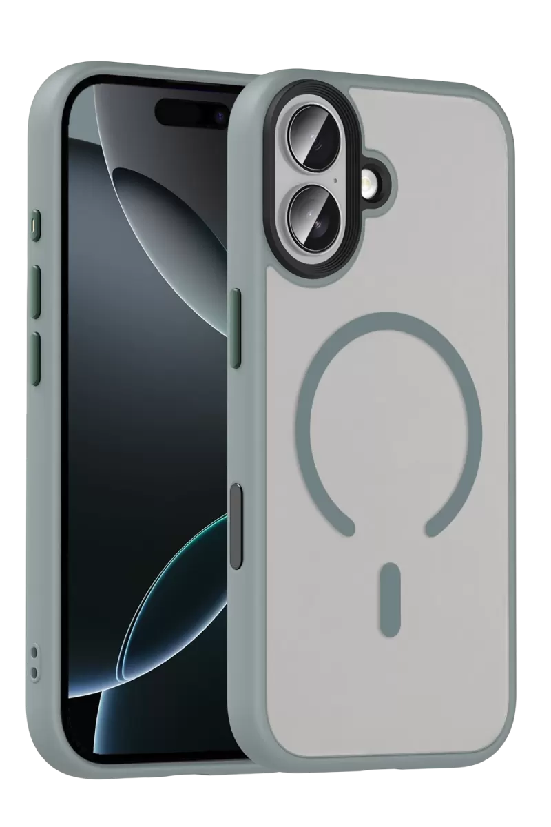 Joko Apple iPhone 17 Uyumlu Megane Magsafe Kapak - Titan Gri