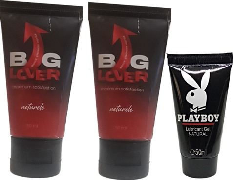 Big Lover Erkeklere Özel 50 ml Jel 50 ml Maximum Strength Hardening Gel For Men 2 Adet + Playboy 50 ml  Jel