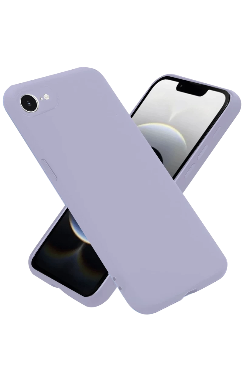 Apple iPhone 16E Uyumlu Kılıf Nano içi Kadife Silikon - Lila