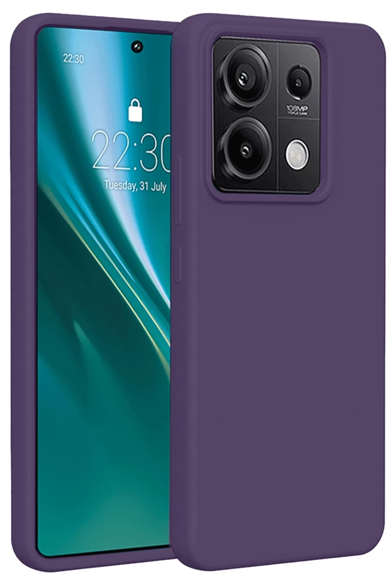 Xiaomi Redmi Note 13 Pro 4G Uyumlu Kılıf First Silikon - Mor