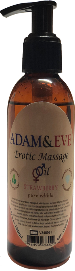 Adam & Eve Adam&eve Massage Oil Strawberry 150 ml