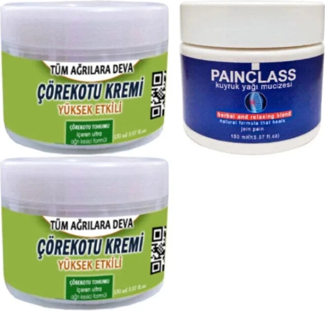 Çörek Otu Krem 2X150 Ml+Painclass 150 ml Kuyruk Yağı Kremi