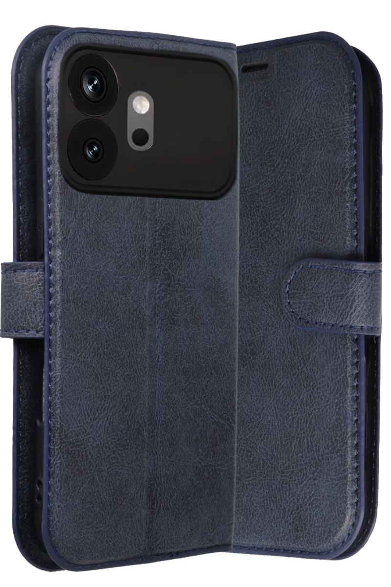 Huawei Honor 600 Uyumlu Trend S Plus Kapaklı Kılıf - Lacivert