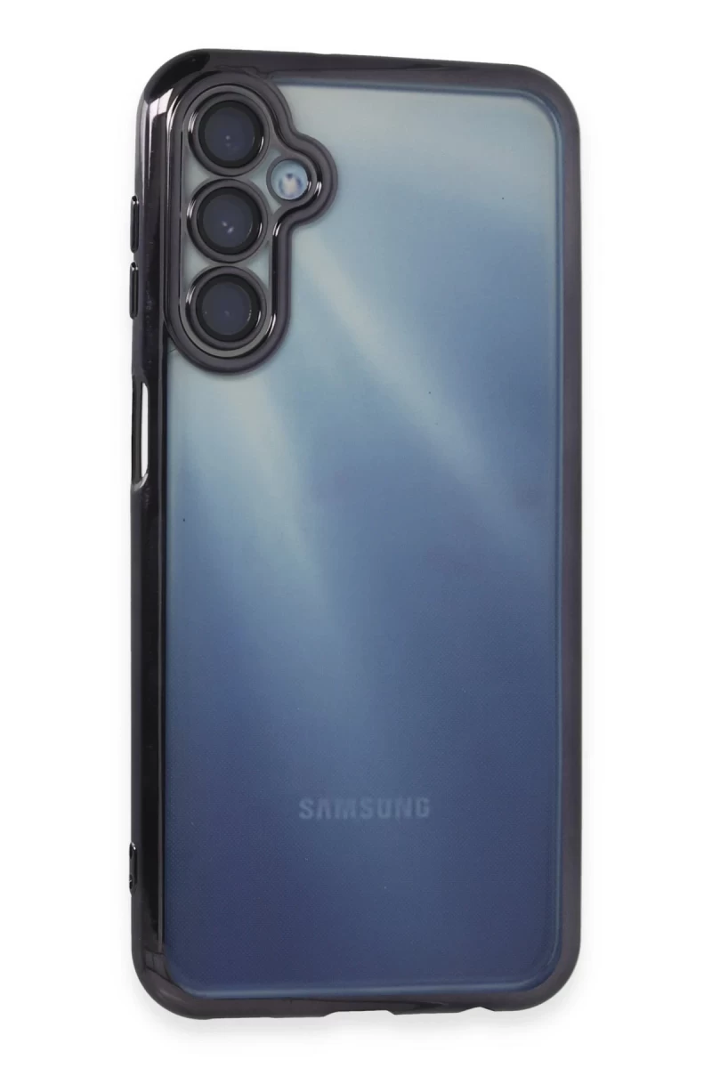 Samsung Galaxy A25 5G Uyumlu Kılıf Lensli Silikon - Mor