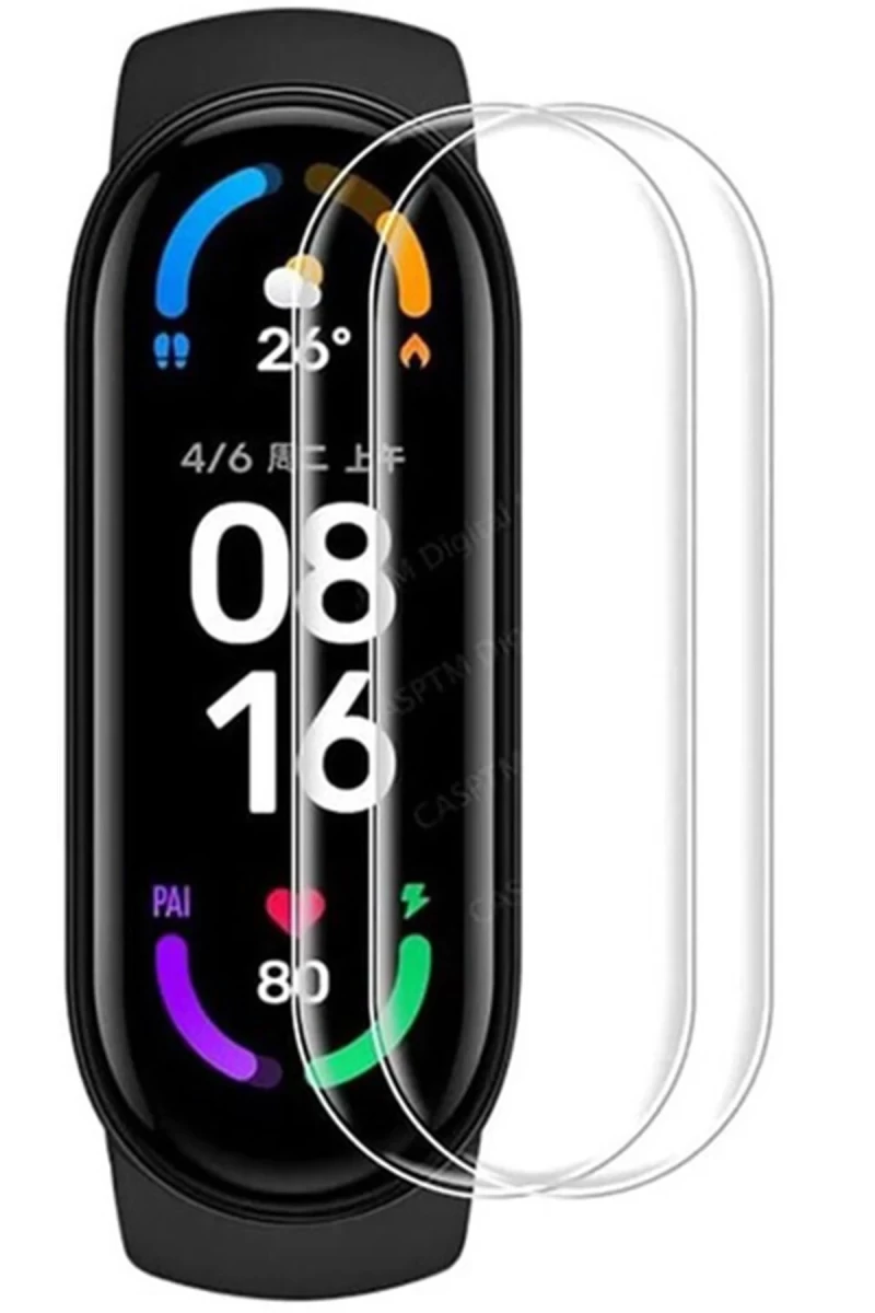 Xiaomi Mi Band 7 Uyumlu Polymer Nano Ekran Koruyucu - Şeffaf