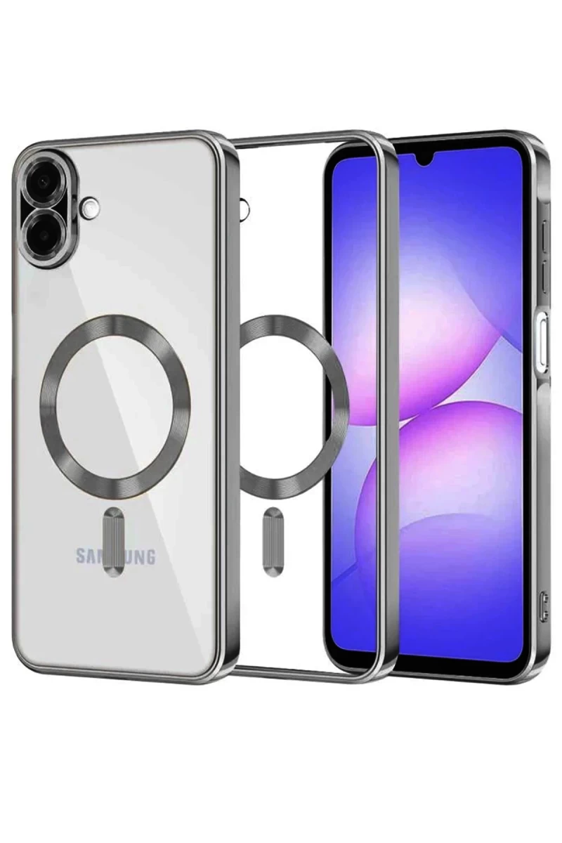 Samsung Galaxy A07 4G Uyumlu Kross Magneticsafe Kapak - Titan Gri