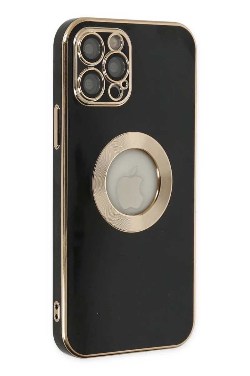 Apple iPhone 12 Pro Max Uyumlu Kılıf Store Silikon - Siyah