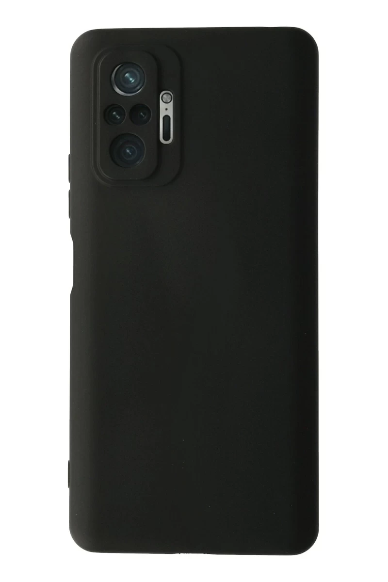 Xiaomi Redmi Note 10 Pro Uyumlu Kılıf Nano içi Kadife Silikon - Siyah