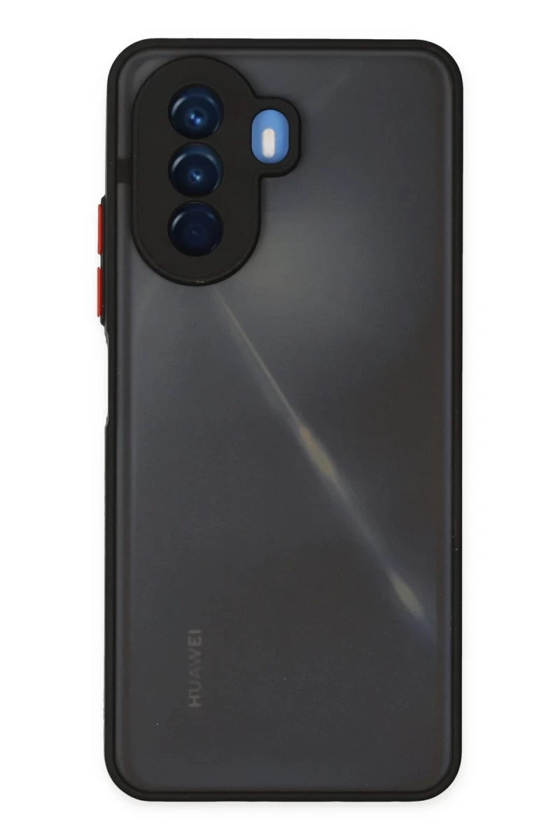 Huawei Nova Y70 Uyumlu Kılıf Montreal Silikon Kapak - Siyah