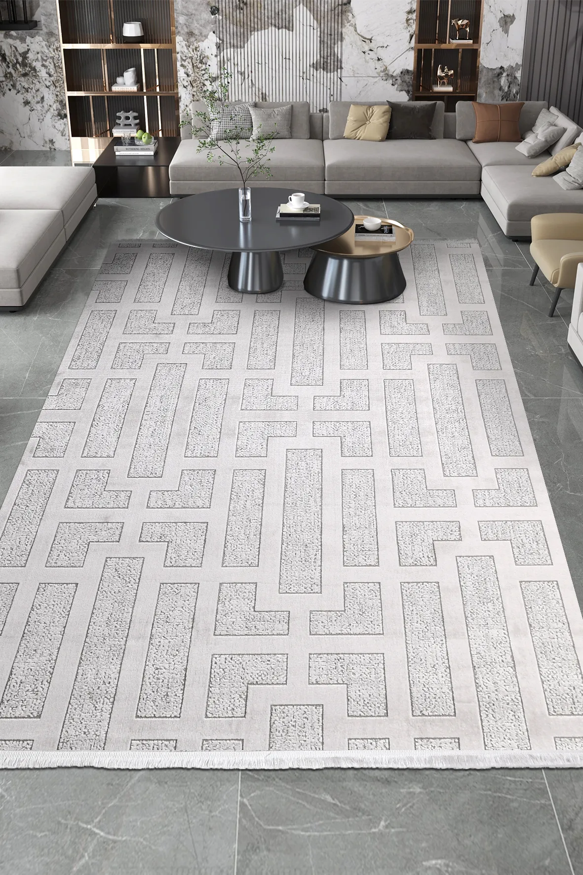 YoudayHomeCollection ROXSTONE Model Oturma Odası Halısı · EBAT: 100X500