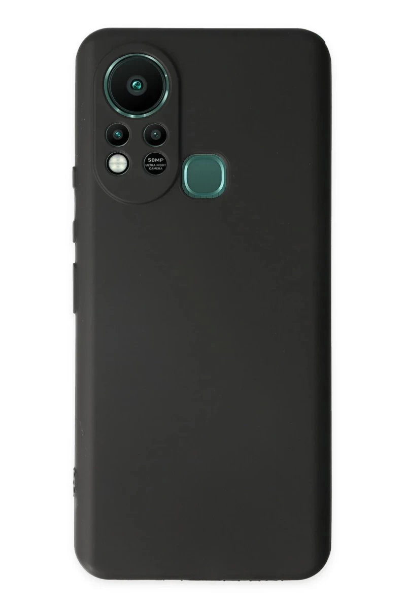 İnfinix Hot 11s Uyumlu Kılıf First Silikon - Siyah