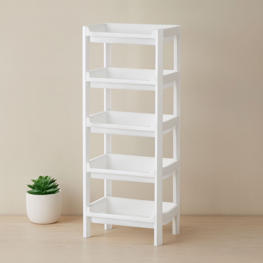 5 Katlı Geniş Sepet Raf Organizer (355x220x870 mm)