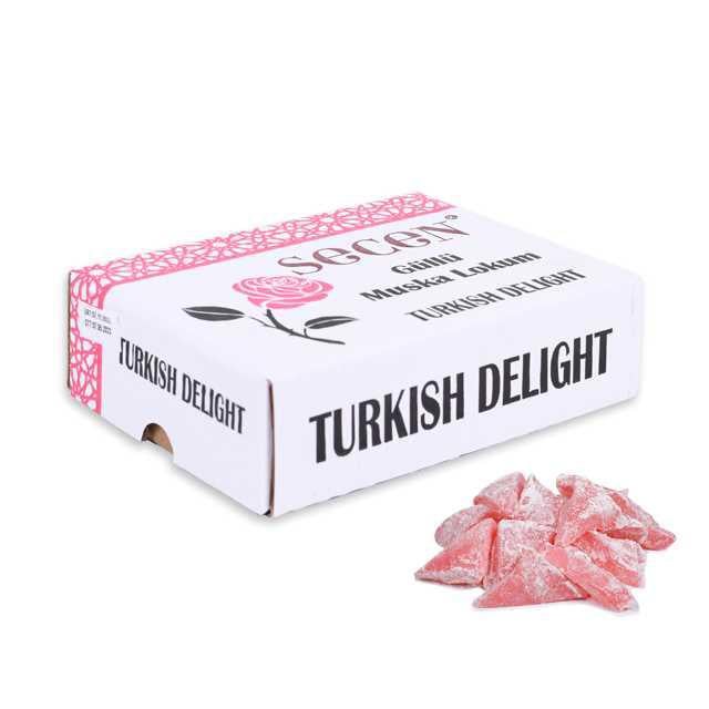 Gül Aromalı Muska Lokum 900 Gr. 1 Adet