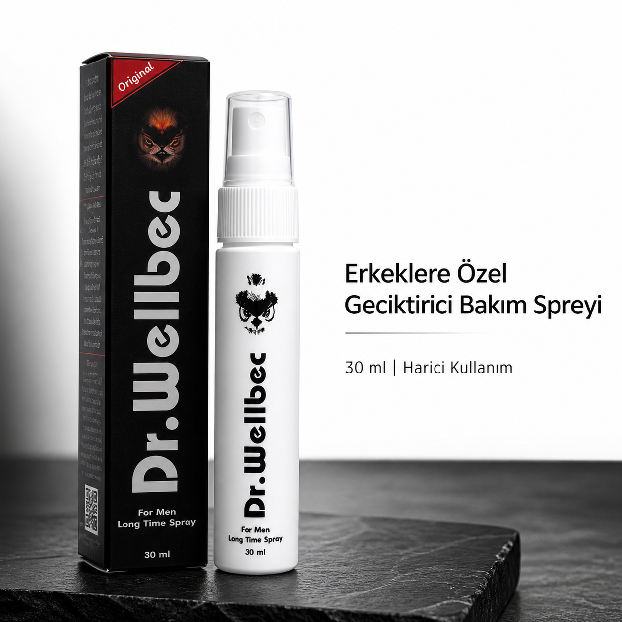 Dr. Wellbec Erkeklere Özel Geciktirici Bakım Spreyi 30 ml