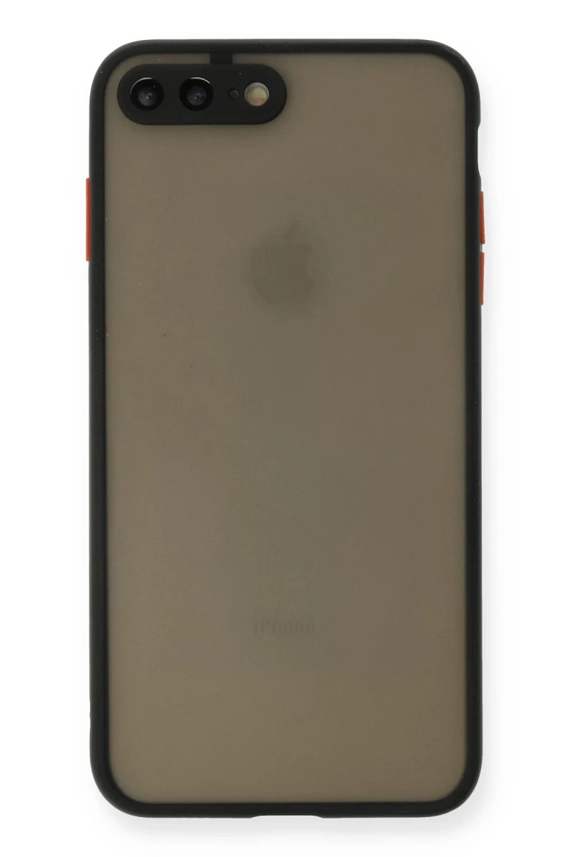 Apple iPhone 7 Plus Uyumlu Kılıf Montreal Silikon Kapak - Siyah