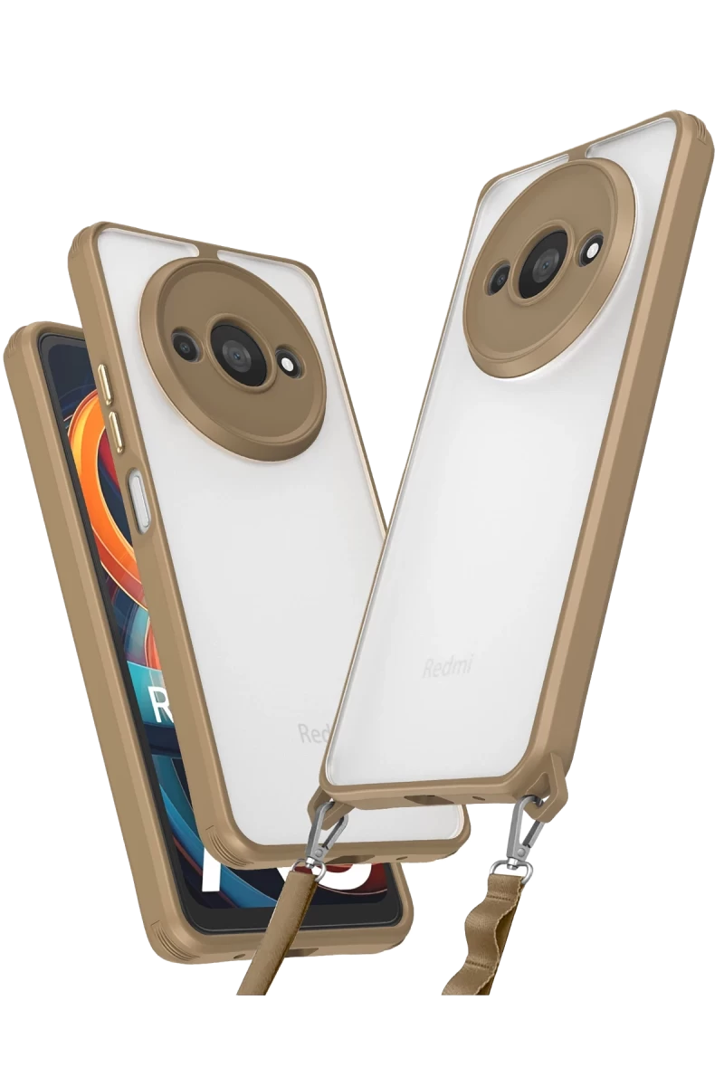 Xiaomi Redmi A3 4G Uyumlu Kılıf Penta Silikon Kılıf - Çöl Titanyum