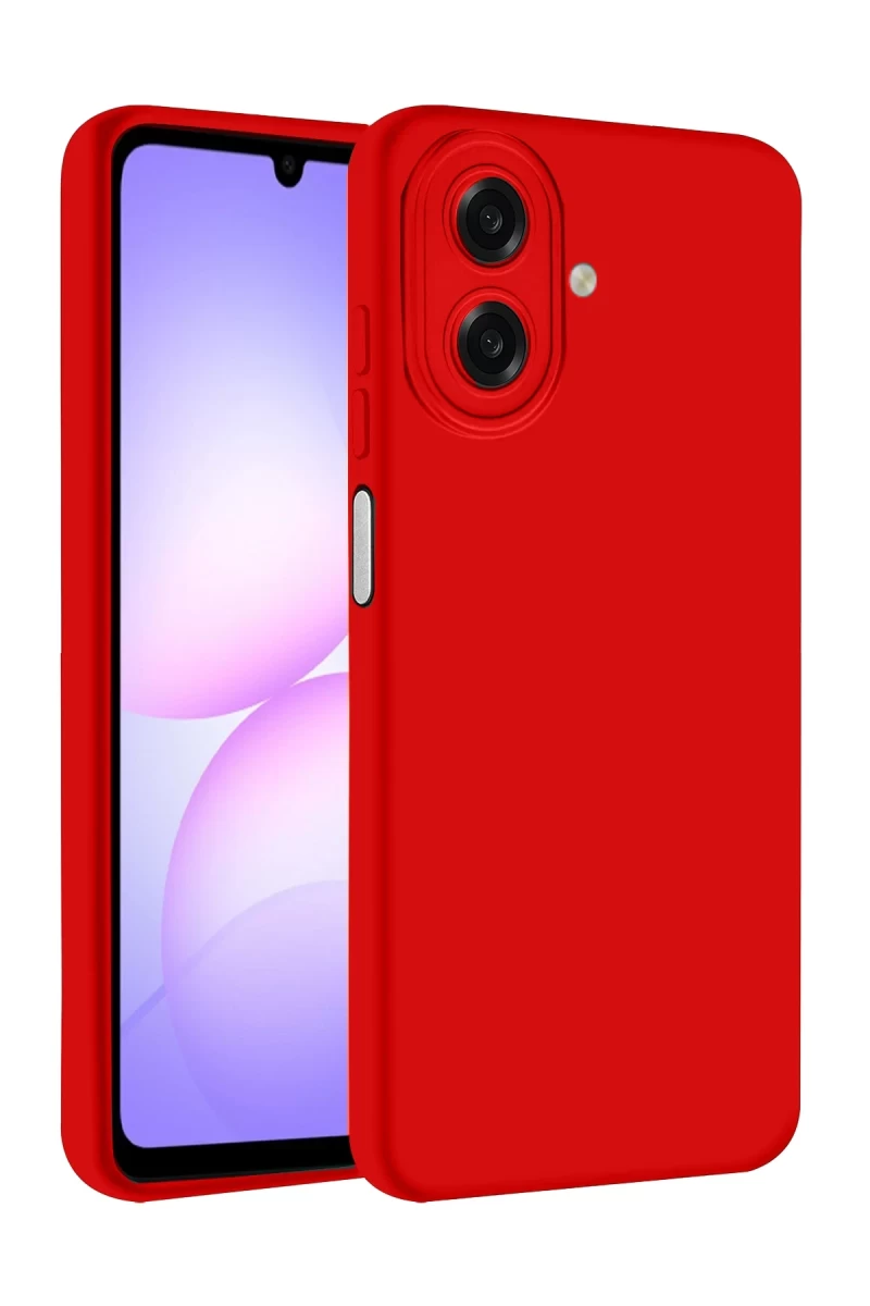 Samsung Galaxy A07 4G Uyumlu First Silikon - Kırmızı