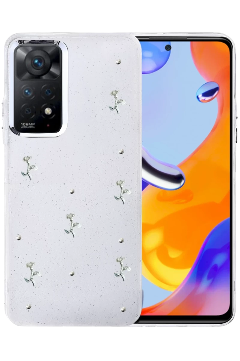 Xiaomi Redmi Note 11 Pro Uyumlu Fiyonk Desenli Kapak - Desen 4