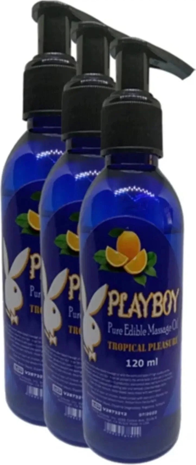 Pure Edible Massage Oil 120ML Portakal Aromalı Masaj Yağı x 3 Adet