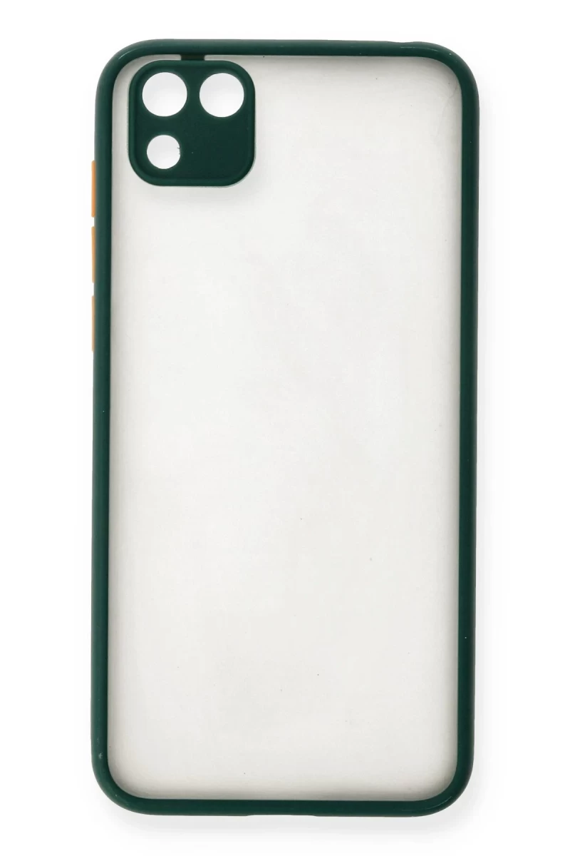 Huawei Y5P Uyumlu Kılıf Montreal Silikon Kapak - Yeşil