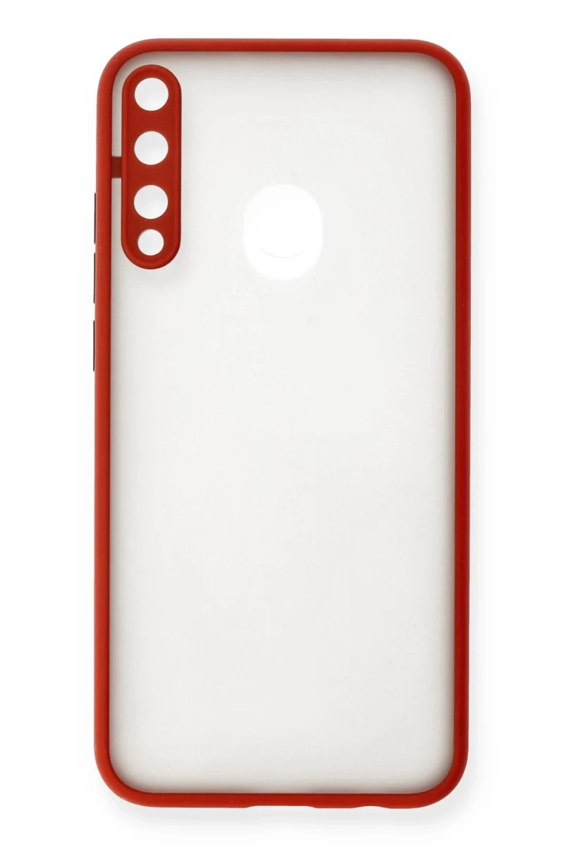 Huawei P40 Lite Uyumlu E Kılıf Montreal Silikon Kapak - Kırmızı