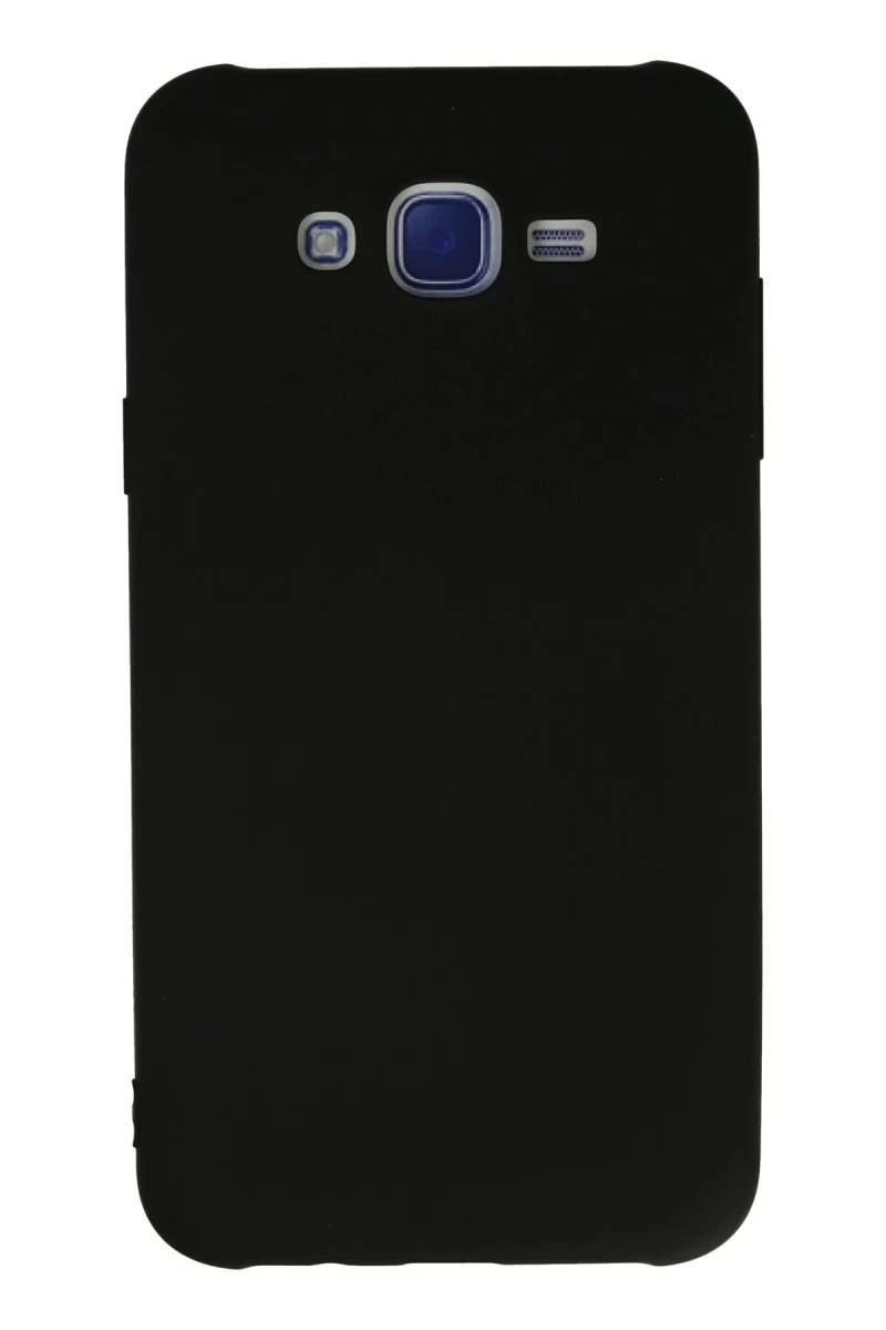 Samsung Galaxy J7 Uyumlu Kılıf Nano içi Kadife Silikon - Siyah