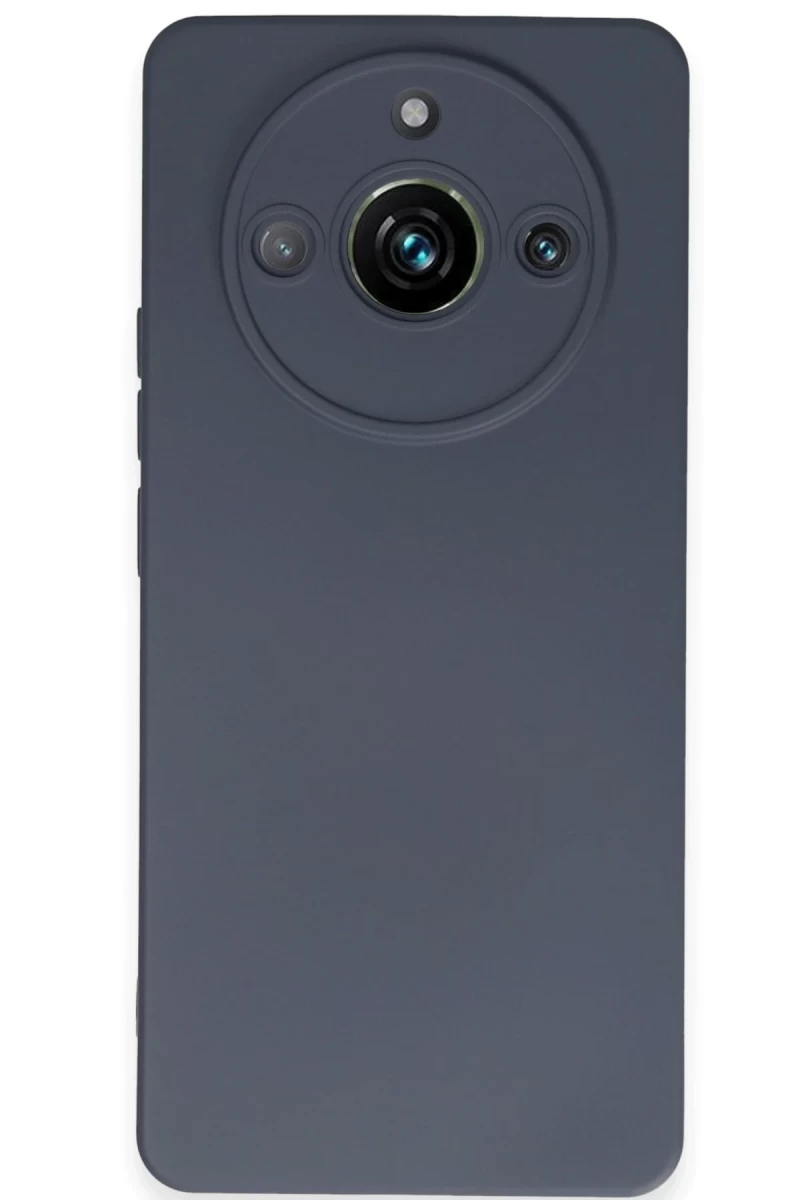 Realme 11 Pro Uyumlu Kılıf Nano içi Kadife Silikon - Gri