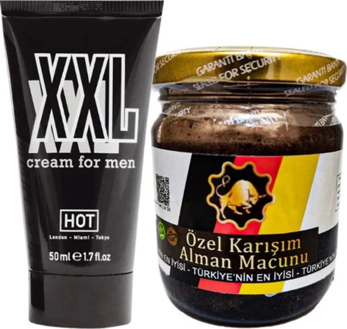 Süper Hotxxl 50 ml Erkeklere Özel Krem + Yanında 1 Adet Erkeğe Özel Macun