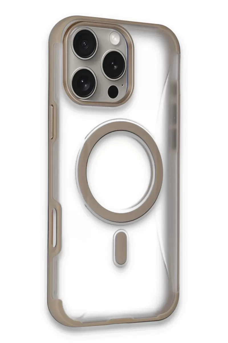 Joko Apple iPhone 14 Pro Max Uyumlu Hilton Magsafe Kapak - Gold