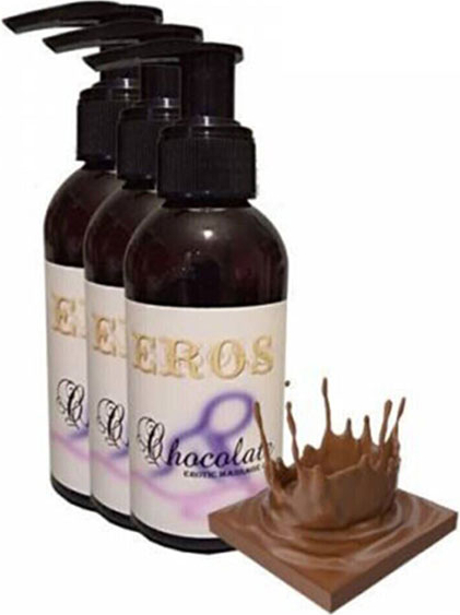 Eros 3 Adet 200ml Eros Çikolata Aromalı Masaj Yağı