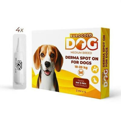 Dog Köpek Deri Bakım Damlası 10-20 Kg 4x2 Ml
