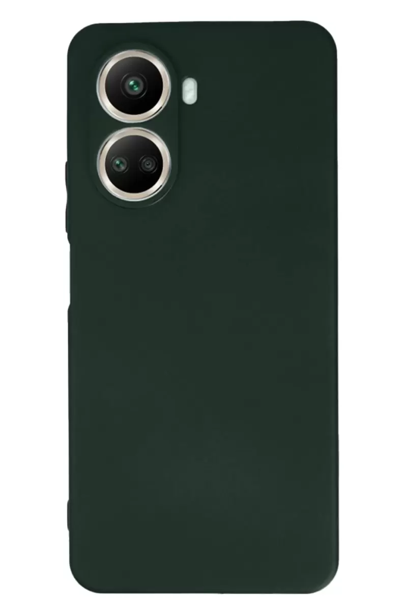 Huawei Nova 10 SE Uyumlu Kılıf First Silikon - Koyu Yeşil