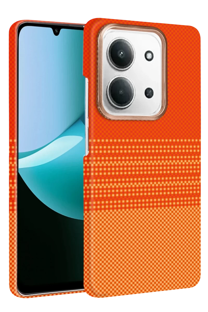 Xiaomi Redmi 15C 4G Uyumlu Vega Magsafe Kapak - Turuncu