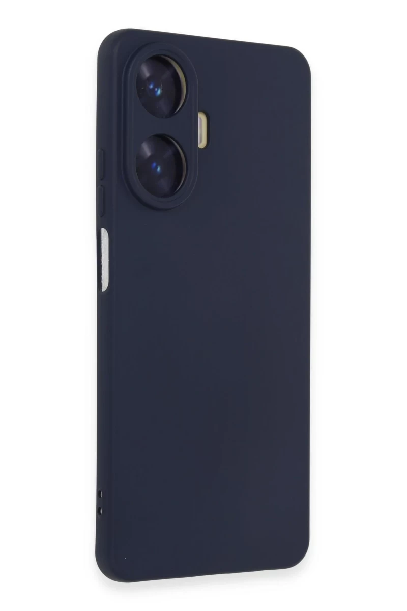 Realme C55 Uyumlu Kılıf Nano içi Kadife Silikon - Mor