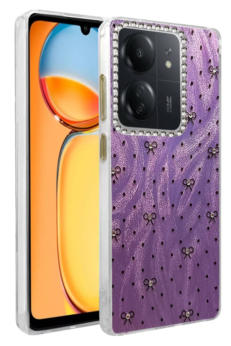Xiaomi Redmi 13C Uyumlu Kılıf Blade Aynalı Desenli Kapak - Desen 2