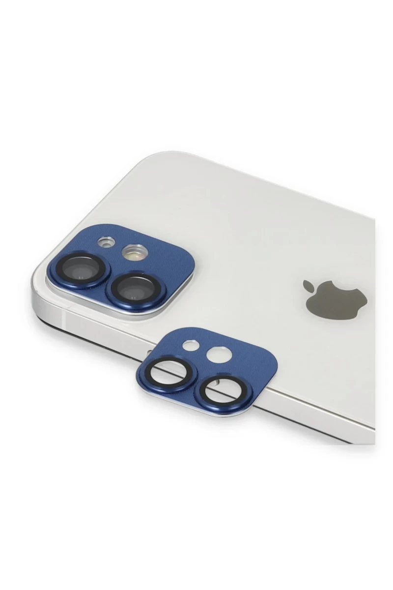 Apple iPhone 11 Uyumlu Pers Alüminyum Kamera Lens - Lacivert