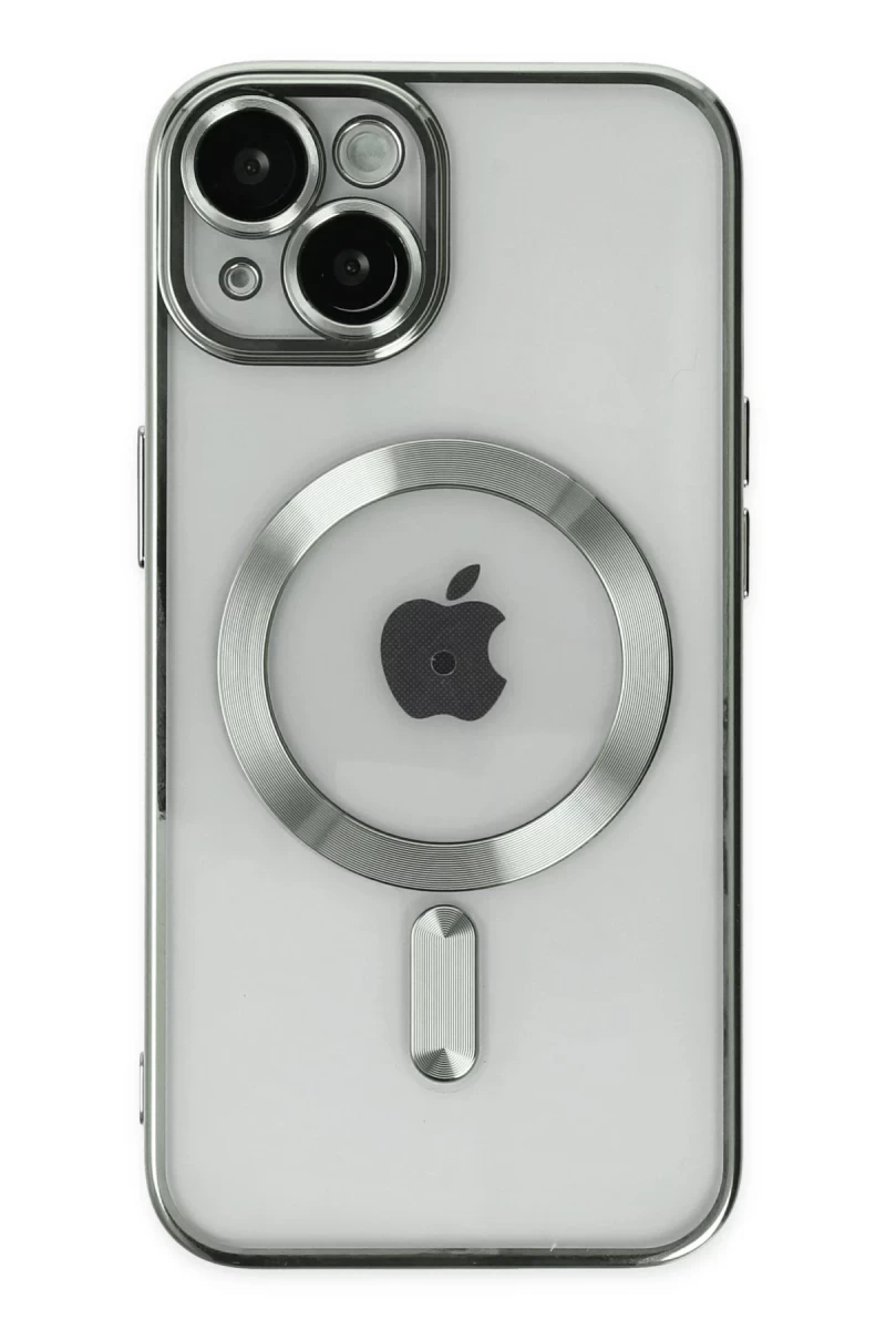 Apple iPhone 14 Uyumlu Kılıf Kross Magneticsafe Kapak - Gümüş