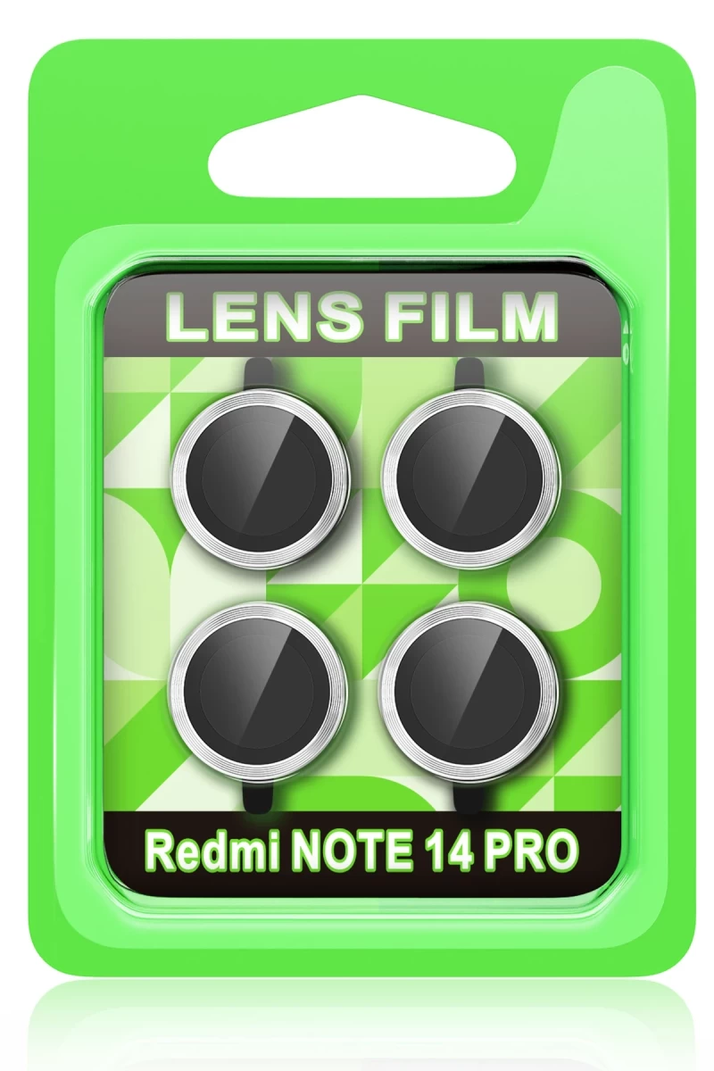 Xiaomi Redmi Note 14 Pro 5G Uyumlu Raze Metal Kamera Lens - Gümüş