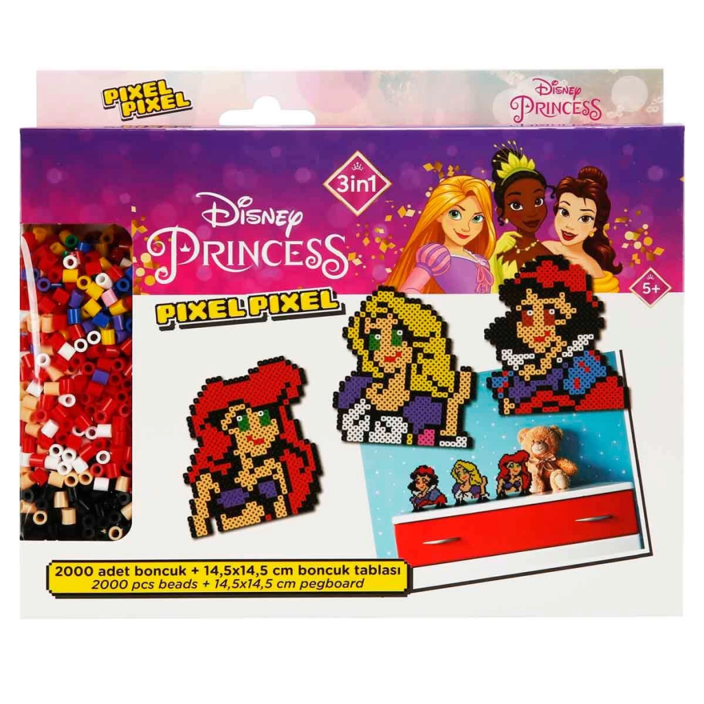 3in1 NessiWorld Princess Pixel Pixel Boncuk Aktivite ve Oyuncak Seti S00005169