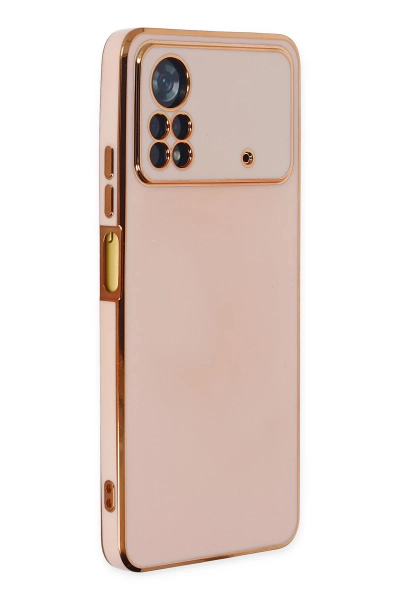 Xiaomi Poco X4 Pro 5G Uyumlu Kılıf Volet Silikon - Pembe