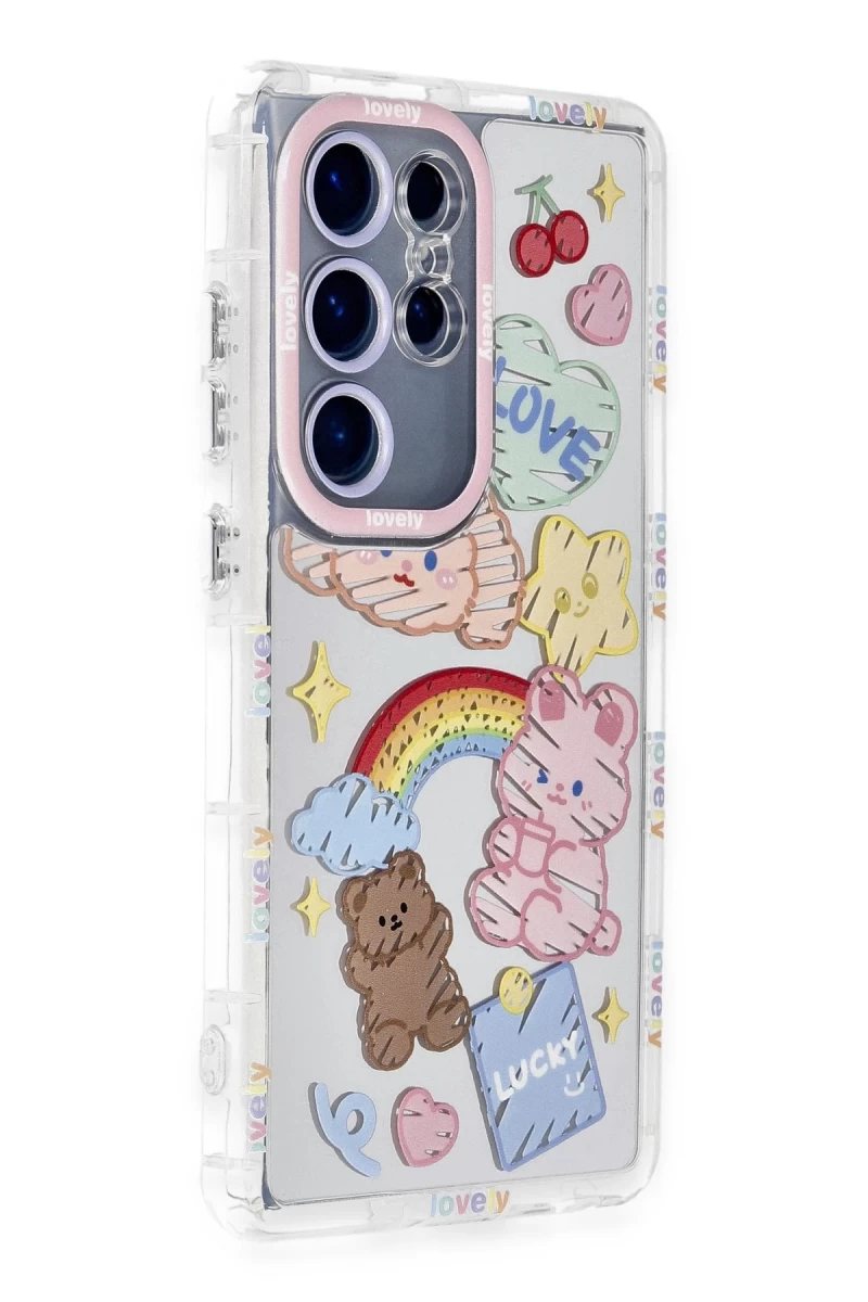 Samsung Galaxy S23 Ultra Uyumlu Kılıf Reflexion Desenli Kapak - Desen 4