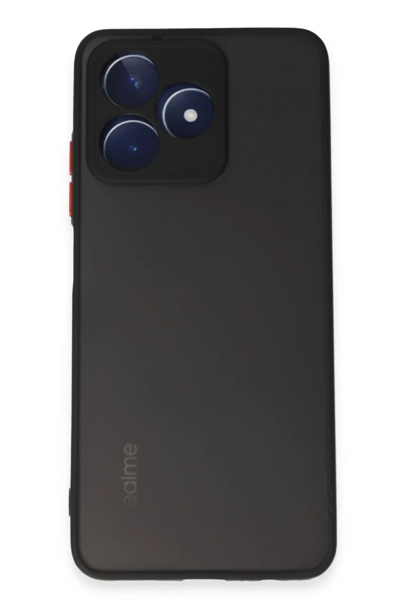Realme C53 Uyumlu Kılıf Montreal Silikon Kapak - Siyah