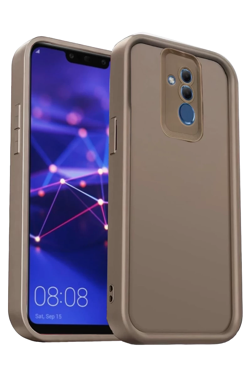 Huawei Mate 20 Lite Uyumlu Kılıf Viera Silikon - Kahverengi