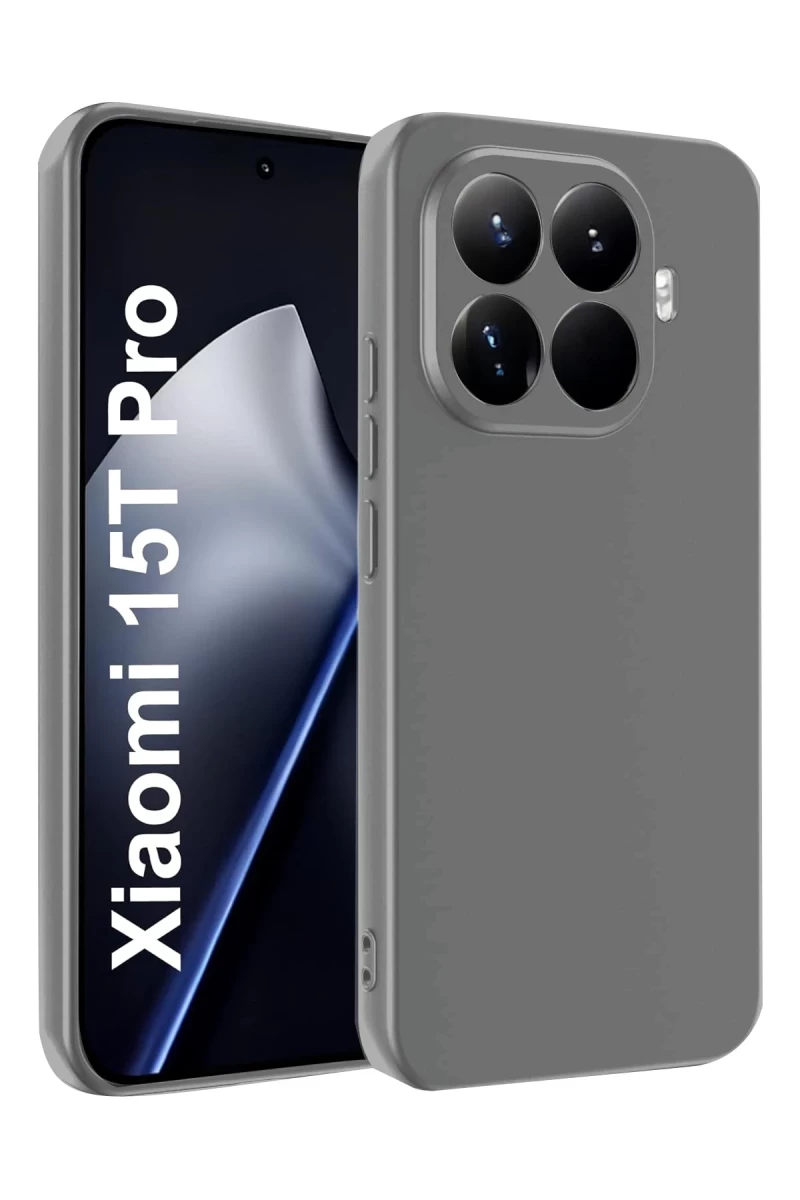 Xiaomi Mi 15T Pro Uyumlu First Silikon - Gri